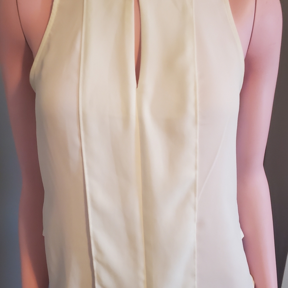 Anthropologie Maeve Women's Blouse Size 4 Cream Ivory Sleeveless